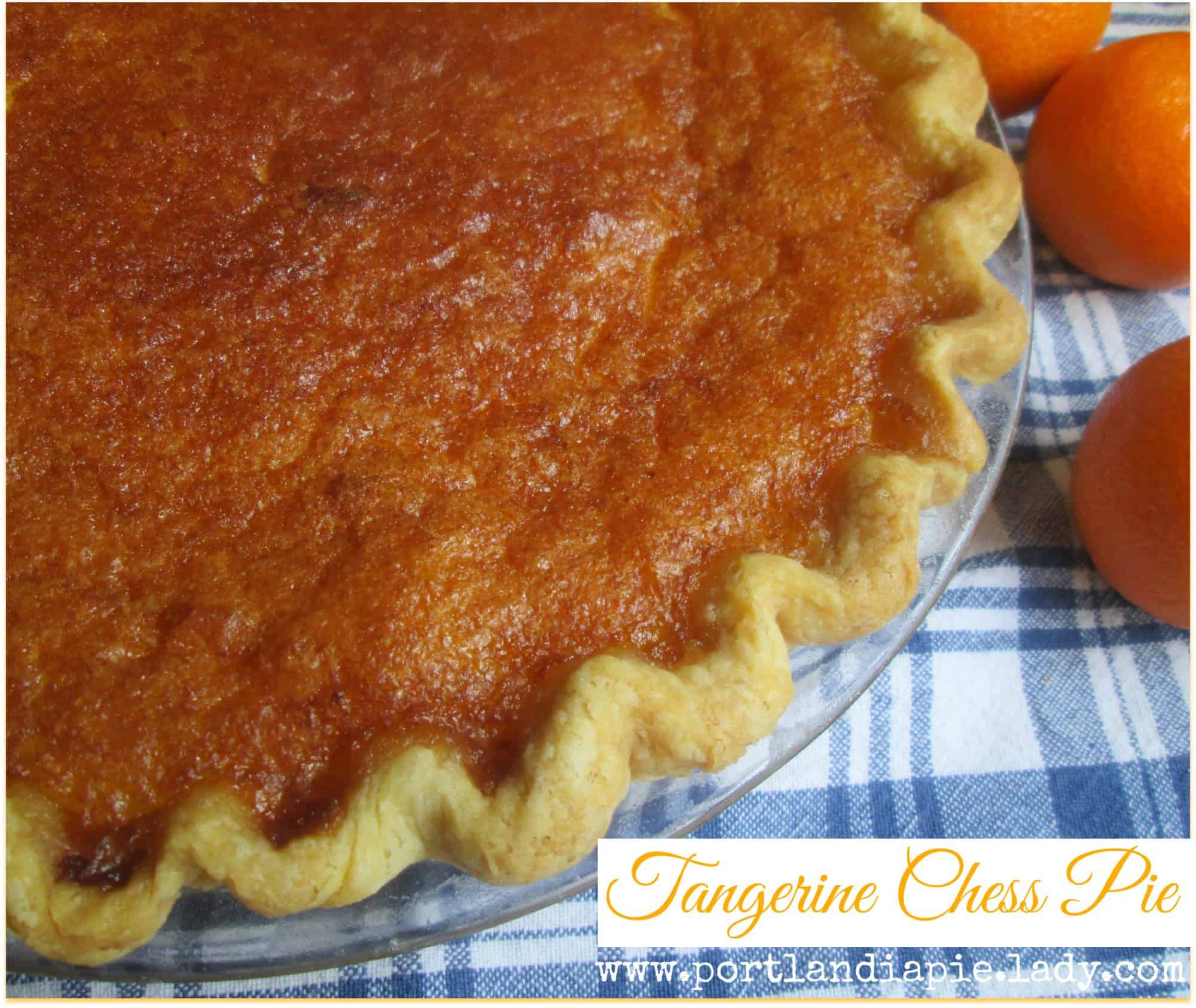 Tangerine Chess Baked Pie