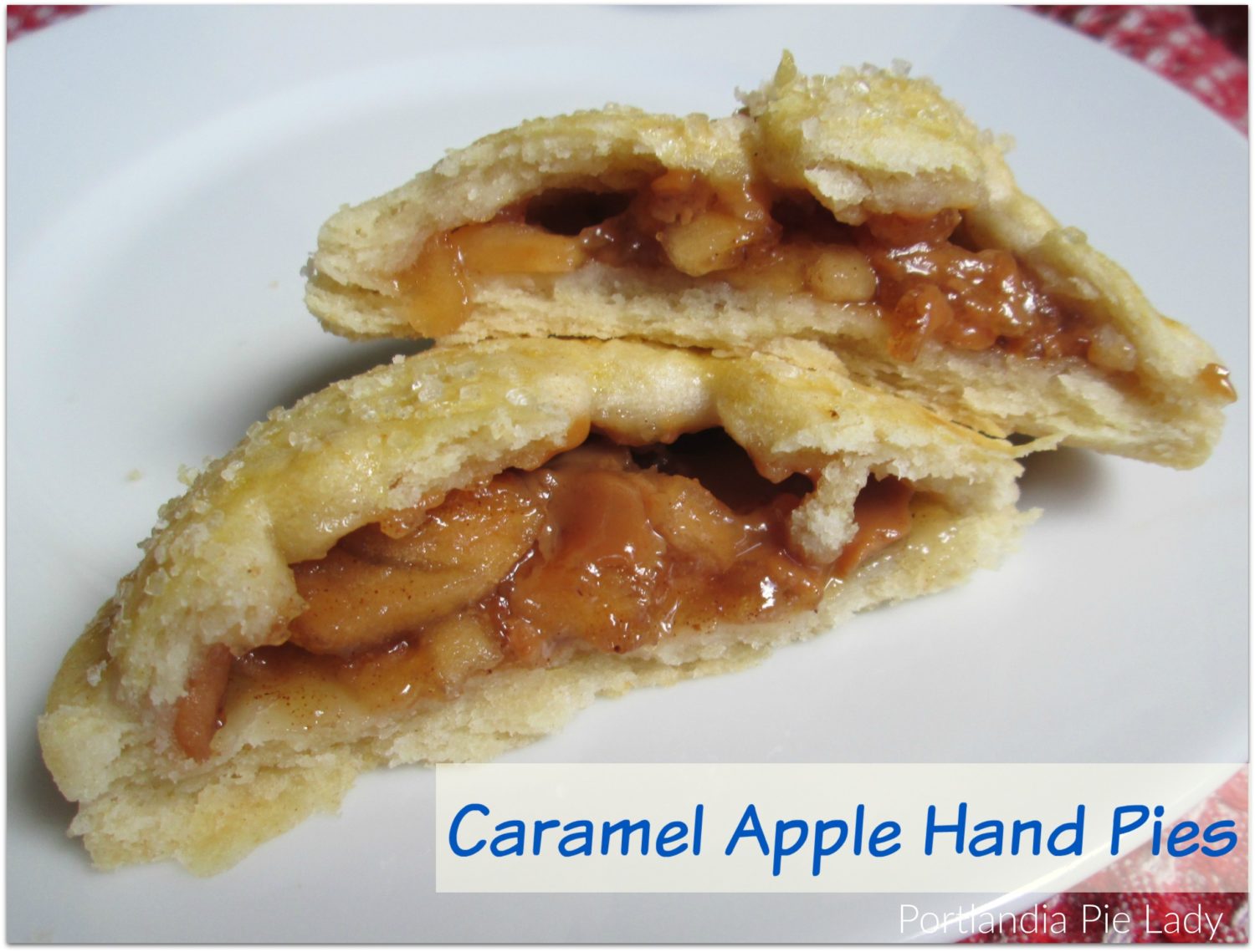 Caramel Apple Hand Pies a.k.a. Nature's Candy. Tart apples with melty caramel bits baked into buttery flaky crust, no forks needed!
