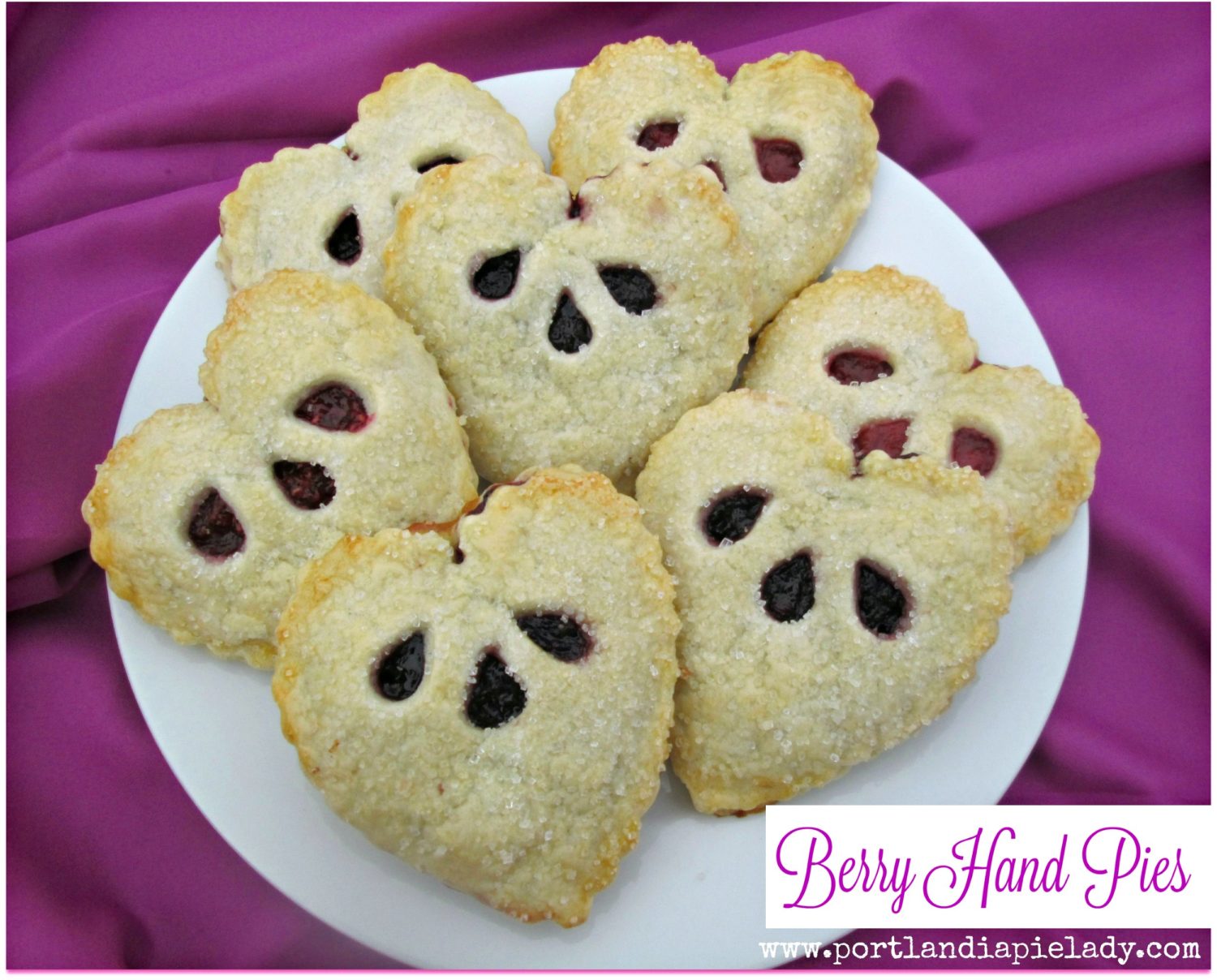 Say I LOVE You with easy to make but incredibly berry-licious heart-shaped hand piesl Each bite tastes like freshly picked berries plucked with love; the combination of berries is endless.