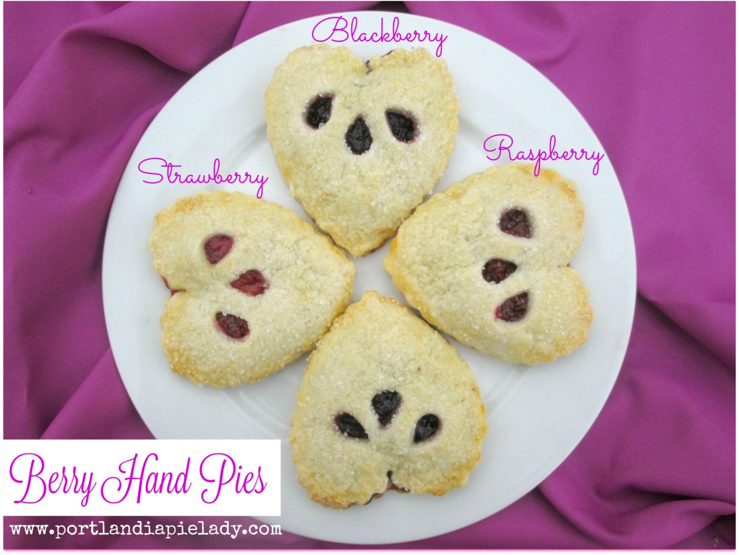 Say I LOVE You with easy to make but incredibly berry-licious heart-shaped hand piesl Each bite tastes like freshly picked berries plucked with love; the combination of berries is endless.