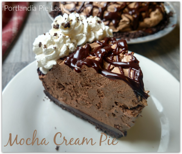 Mocha Cream Pie: Silky smooth chocolate cream and "coffee" flavoring with a generous layer of chocolate ganache is going to make you a mocha lover!