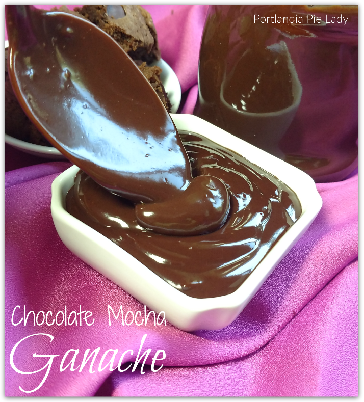 Chocolate Mocha Ganache: a silky smooth rich chocolaty experience you will LOVE! Perfect for pie toppings, cakes, fruit, ice cream, your imagination awaits!