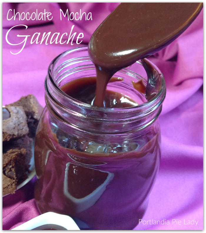 Chocolate Mocha Ganache: a silky smooth rich chocolaty experience you will LOVE! Perfect for pie toppings, cakes, fruit, ice cream, your imagination awaits!
