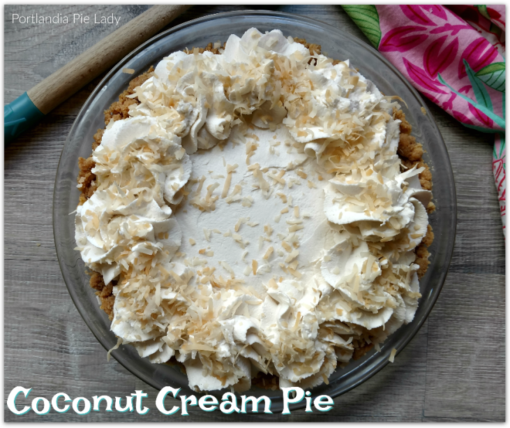 Triple Coconut Cream: Coconut cream pastry cream loaded with tons of sweet coconut, served in a coconut cookie crust; a taste of island paradise at home!