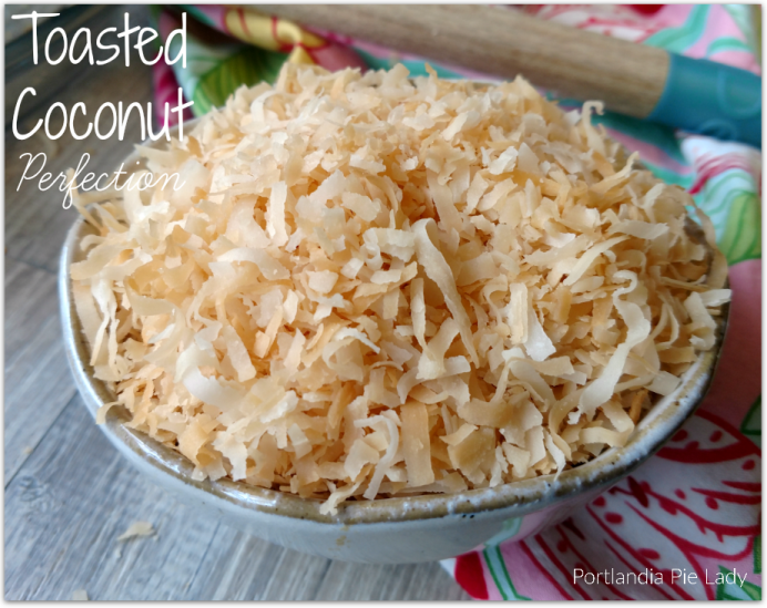 Toasted coconut is sweet, nutty, crispy and delicious! Garnish your favorite desserts or enhance any dish with a little flare of perfectly toasted coconut.