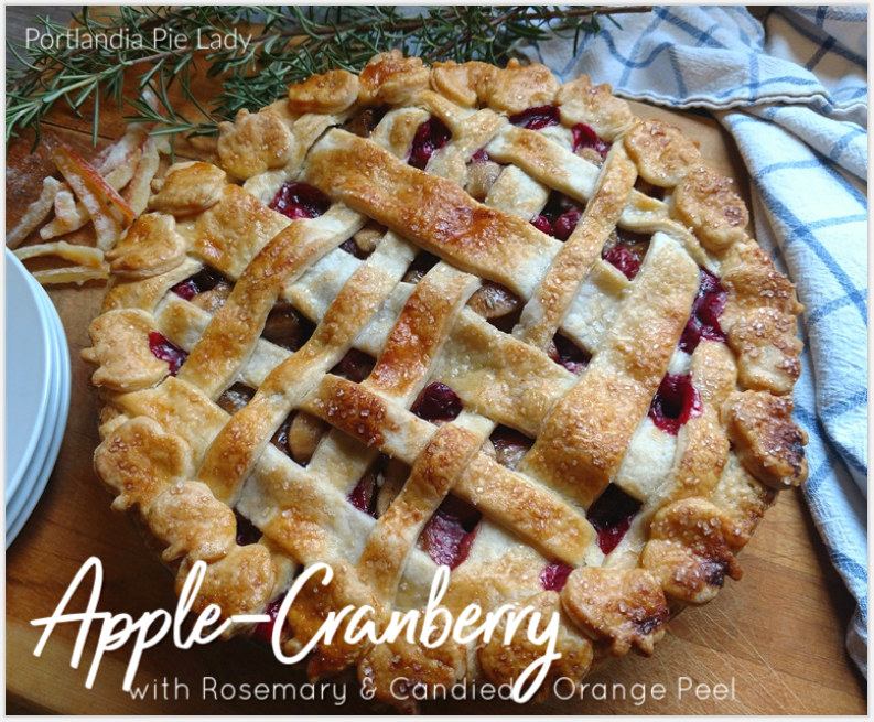 Sweet apples and tart cranberries enhanced by fresh rosemary and candied orange peels; a true flavor trip sensation with every bite.