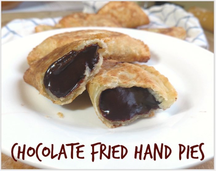 Creamy silky rich-tasting chocolate pudding filling fried up in a buttermilk flaky crust. They're easier than they look & you will love them!