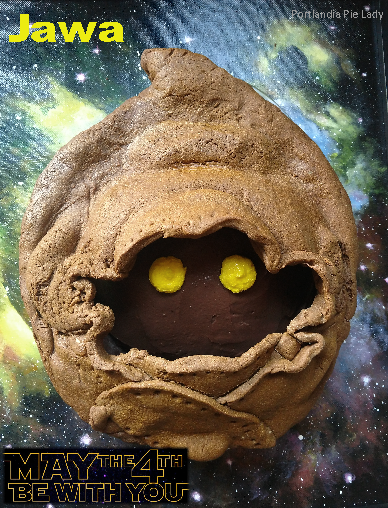 A very simple but very creamy and tasty chocolate cream filling, perfect for a Jawa (Star Wars) pie or any day chocolate cream pie is needed. Remember the Jawa!