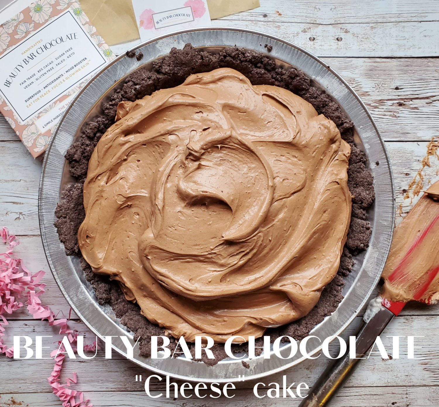 Beauty Bar Chocolate "Cheese" cake: so creamy & delicious it's hard to believe it's vegan, gluten-free, & good for your skin!