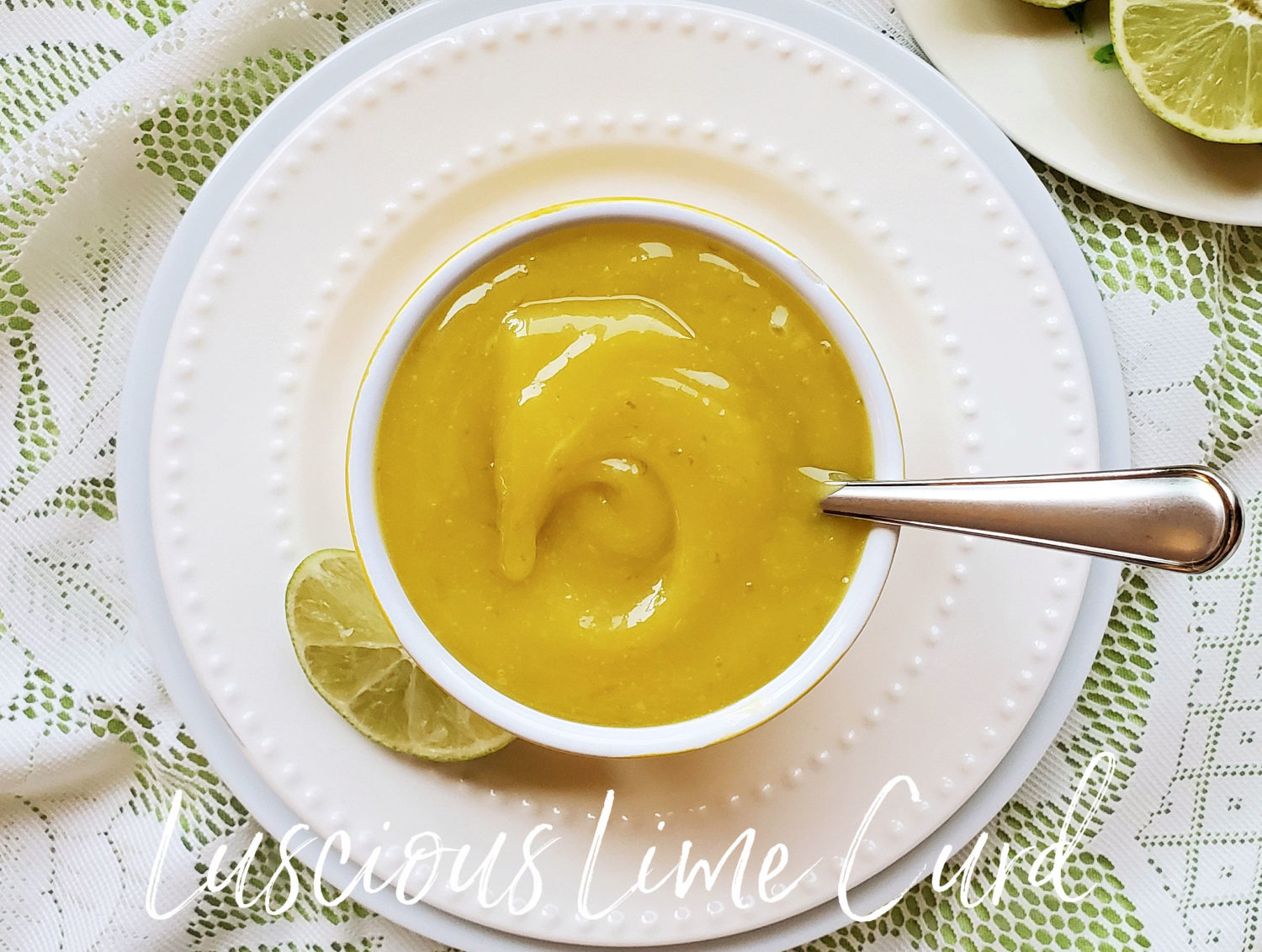 Luscious Lime Curd: A simple curd recipe that's fantabulous in tarts, yogurts, meringue cookies, pavlova & of course pies. 
