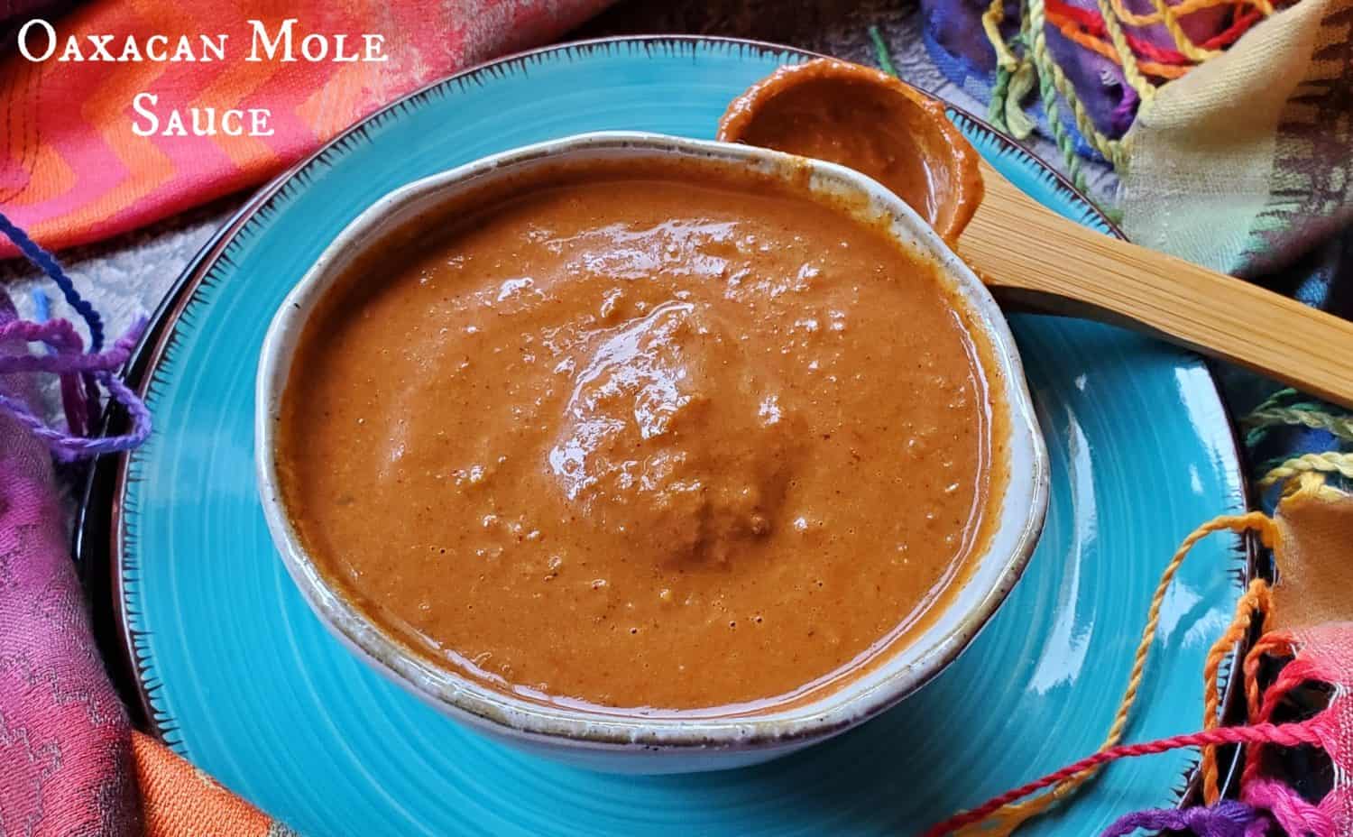 Oaxacan Mole Sauce: A deeply flavorful "days" simmered sauce made in under 1 hour, perfect for roasted veggies, rice, or meat dishes.