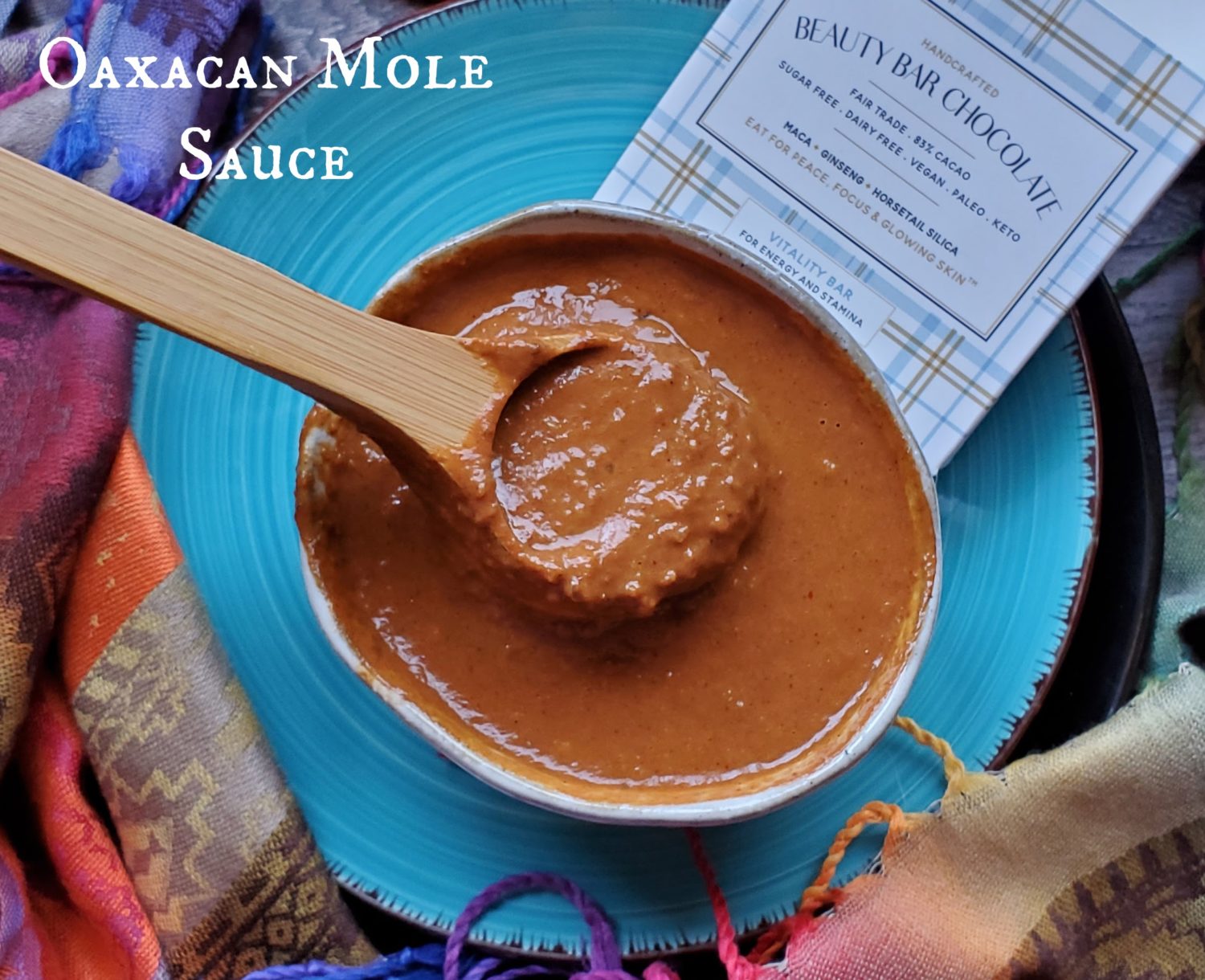 Oaxacan Mole Sauce: A deeply flavorful "days" simmered sauce made in under 1 hour, perfect for roasted veggies, rice, or meat dishes.