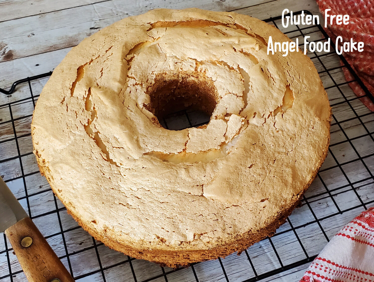 Angel Food Cake: Light and airy tasty sponge cake which can be made gluten free or with all purpose flour.