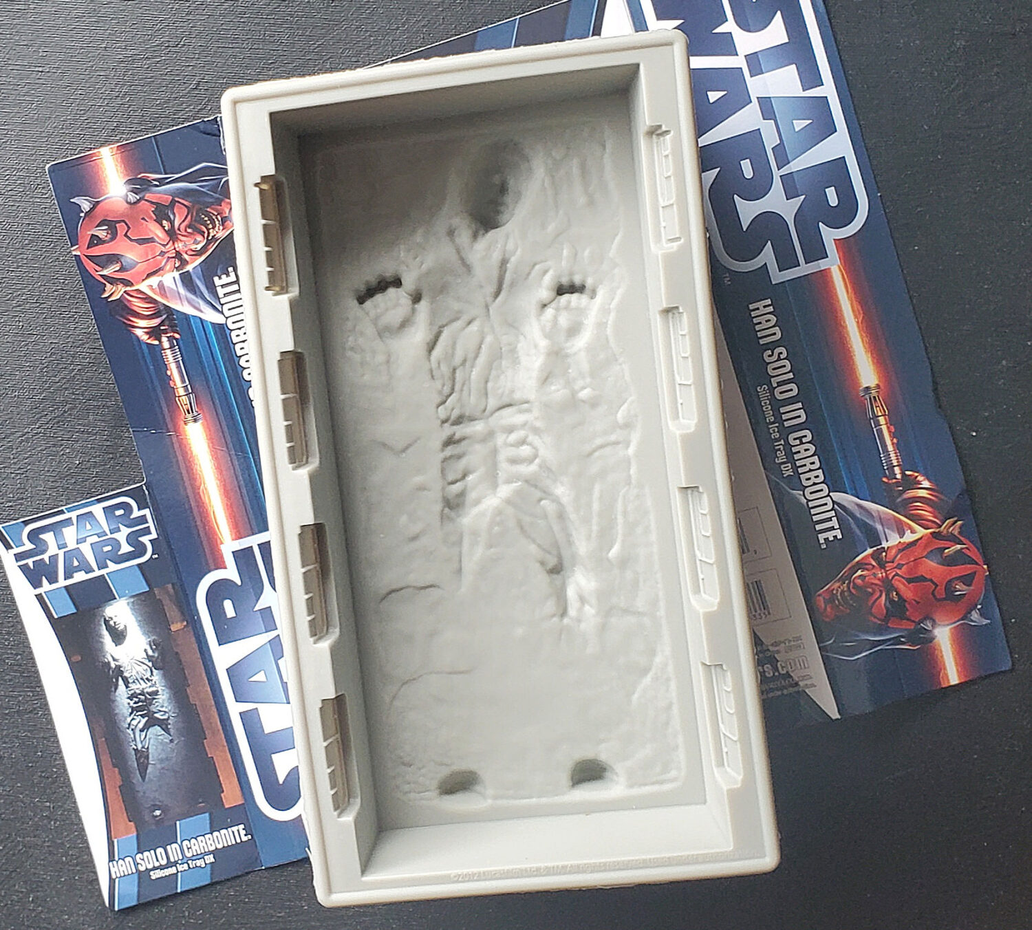 Silicone mold of Han Solo in Carbonite, that is made for hot and cold temperatures!!!