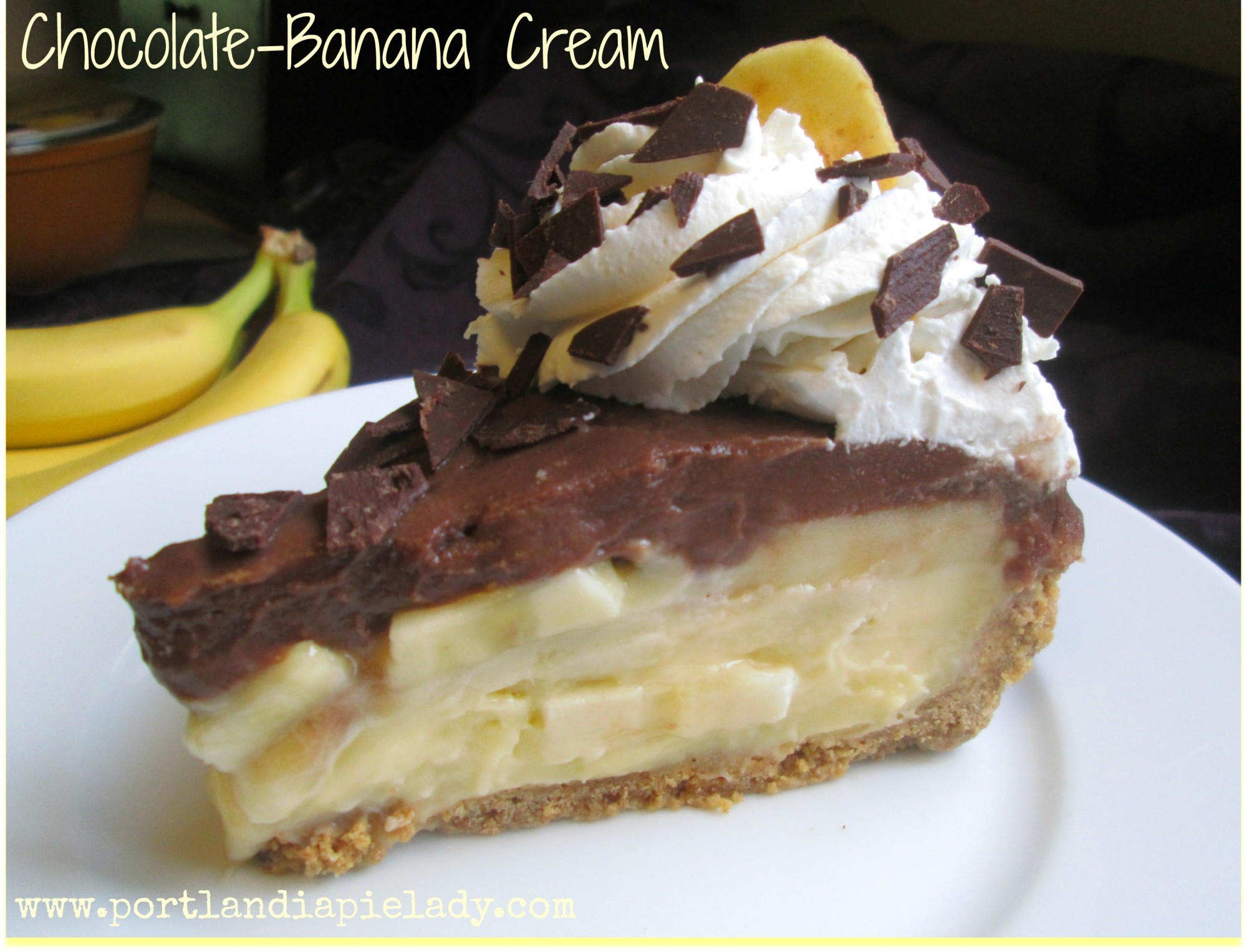 Chocolate Banana Cream - Portlandia Pie Lady