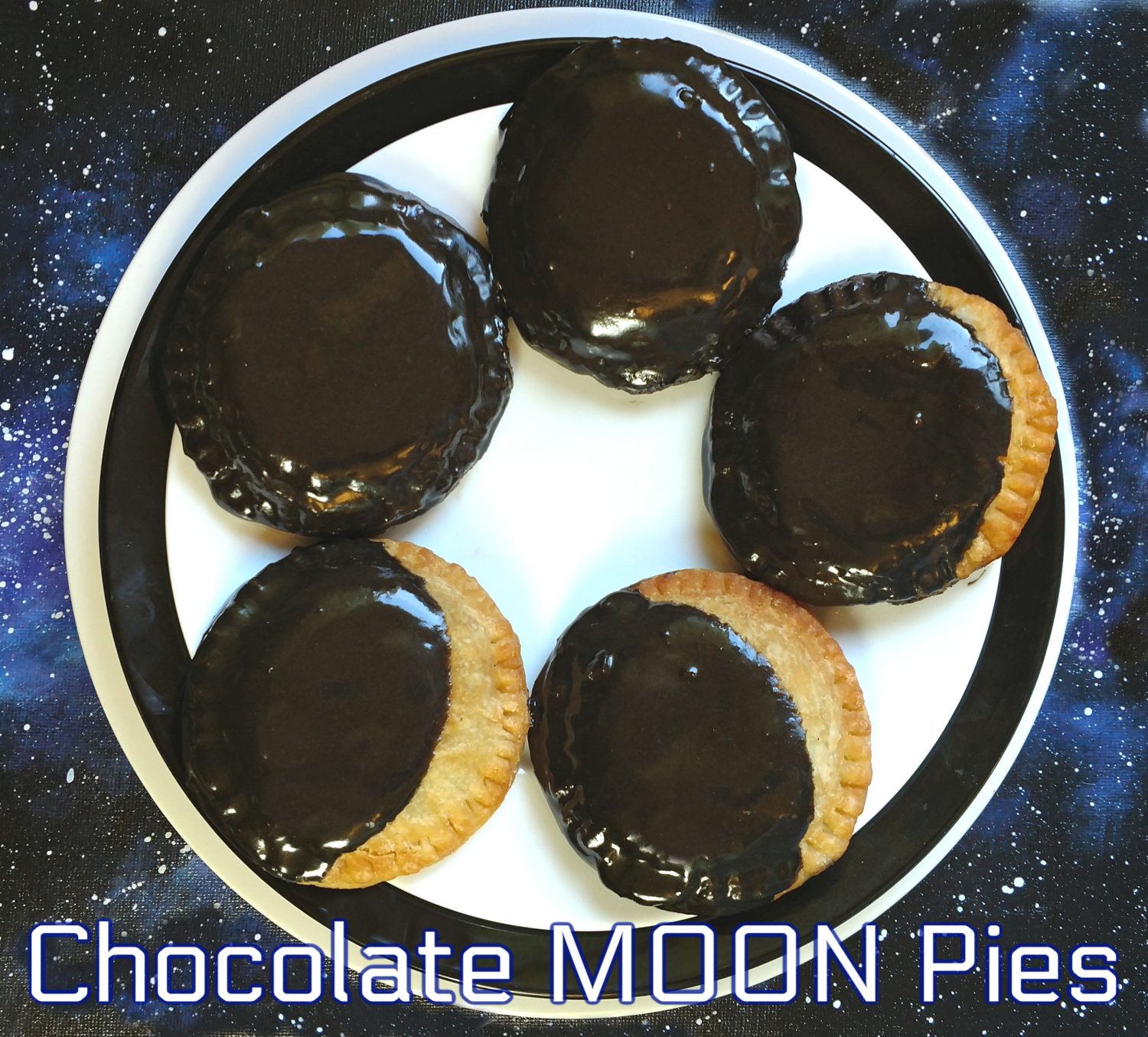 Chocolate Hand Pies! Creamy smooth chocolate filling, crispy buttermilk crust with just the right amount of glaze, no need to wait for a solar eclipse!