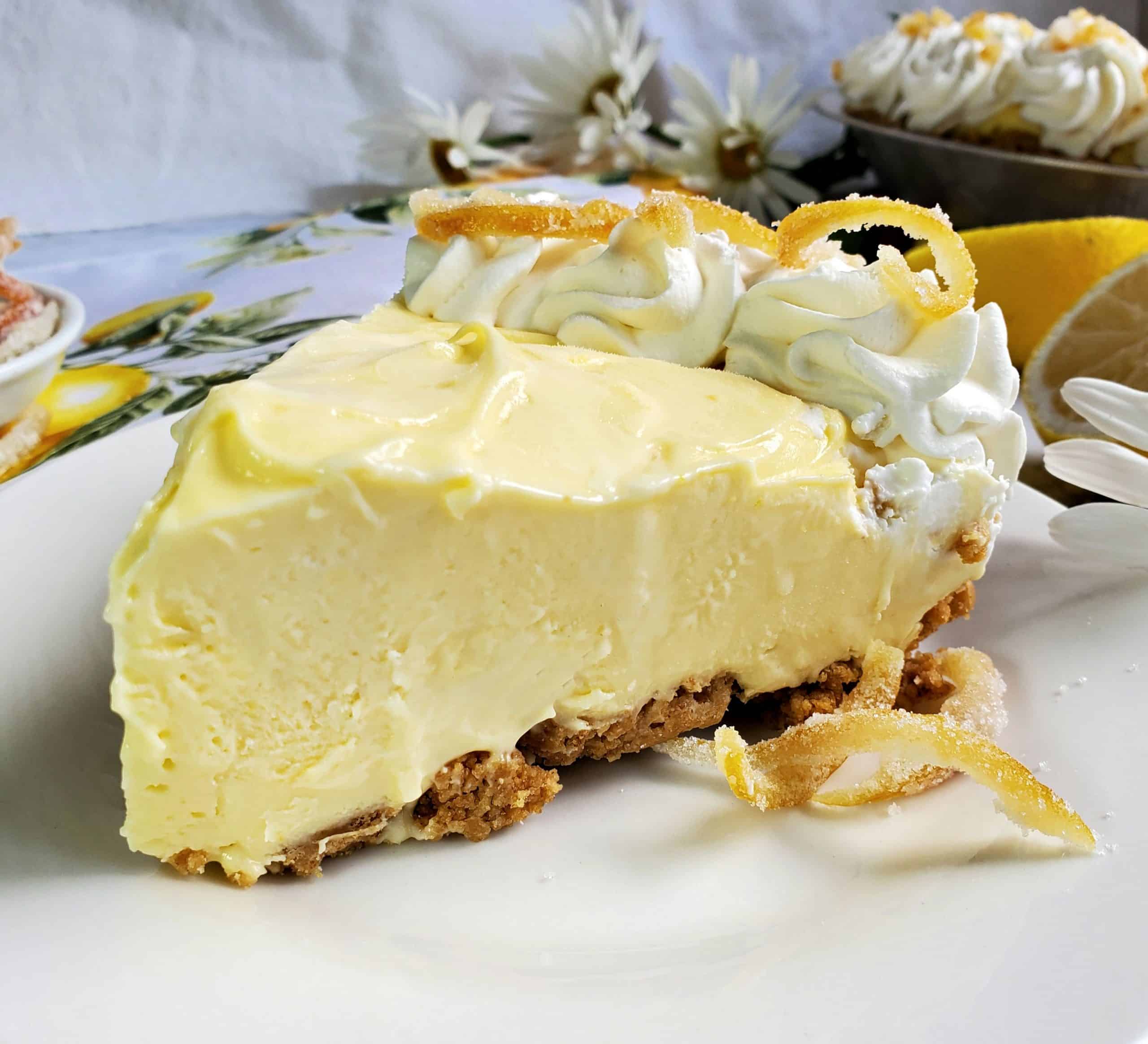 Lemon Sour Cream Pie - Portlandia Pie Lady