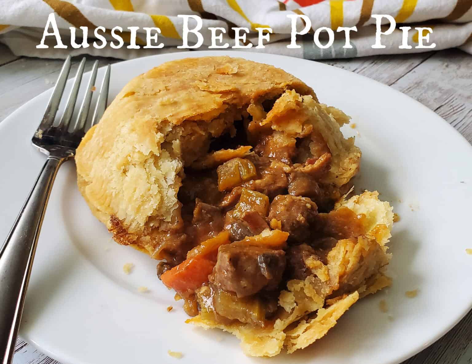 Aussie Beef Pot Pie - Portlandia Pie Lady