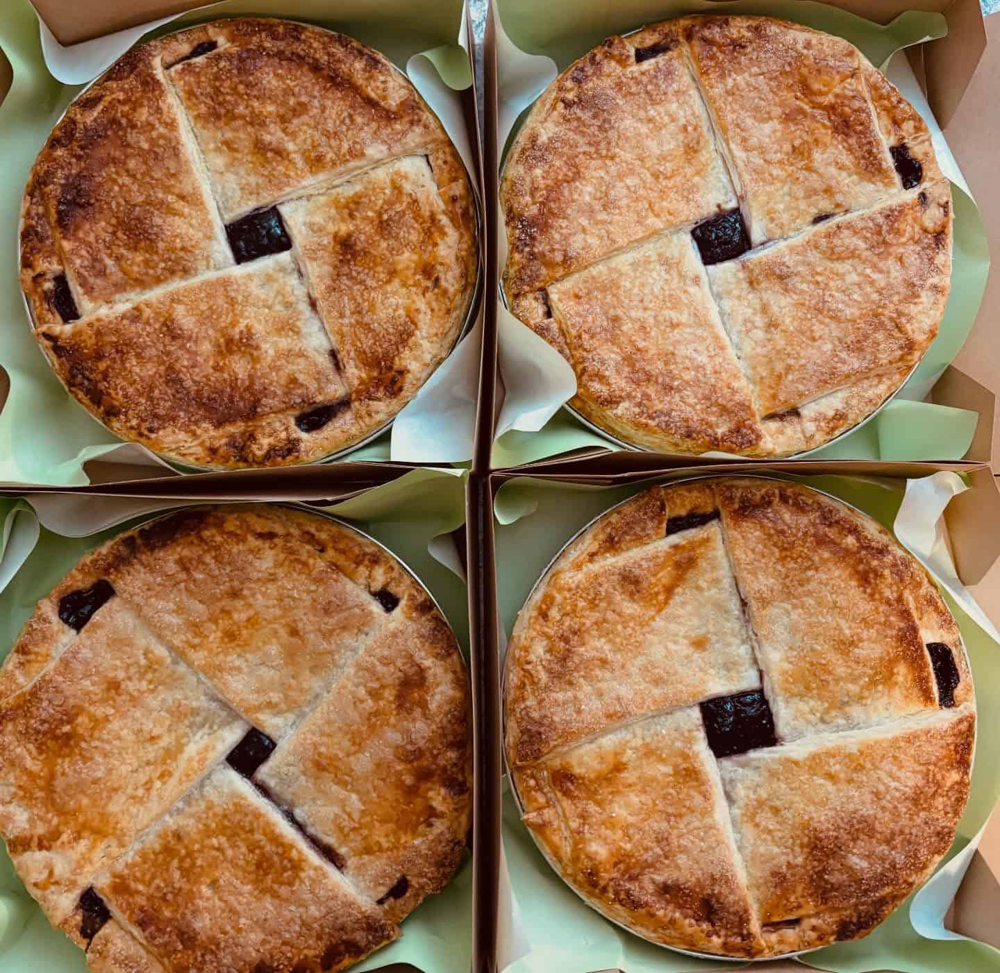 Sometimes a little extra touch with the top crust makes it taste even better! #marionberry #pie #piecrustdesign #holidays