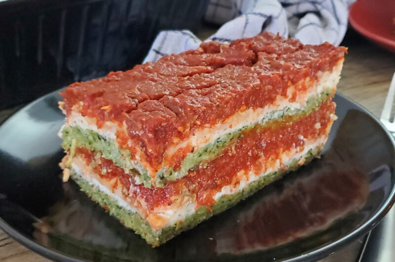 Spinach Zucchini Lasagna "Pasta" Sheets