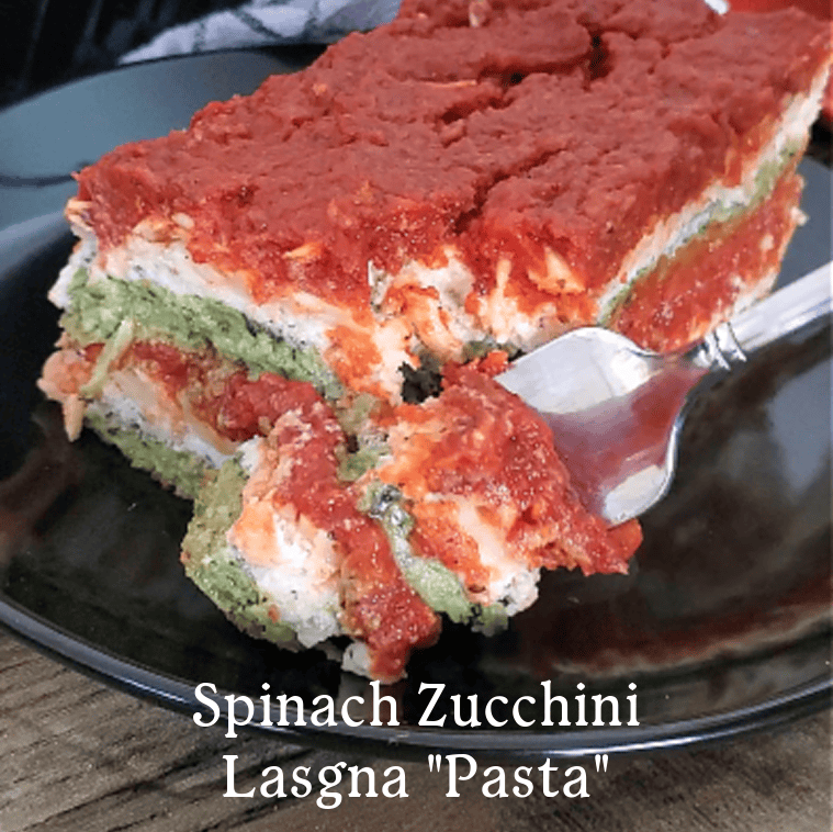 Spinach Zucchini Lasagna Pasta Sheets are the supreme substitute for lasagna pasta. Flavored with spinach, basil, garlic, and parmesan in layers of ricotta, Italian sausage pasta sauce, and fresh mozzarella!