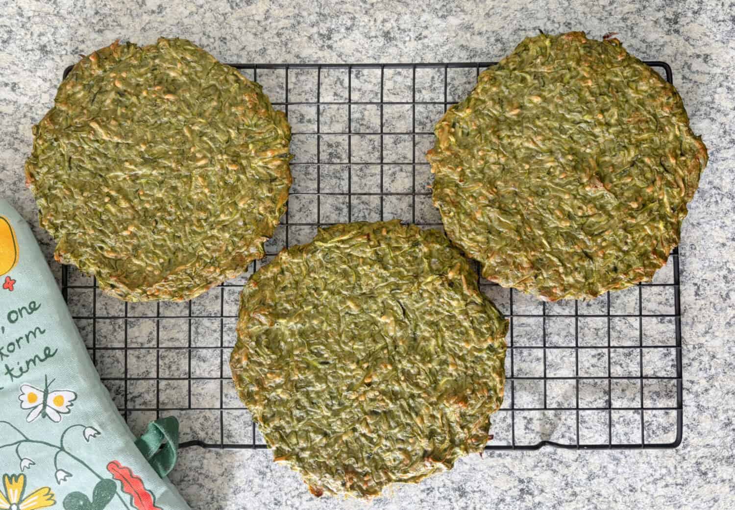 Spinach Zucchini Crusts add protein and veggie power and low carbs perfect for any savory pizza, tart, lasagna, or baked dish.