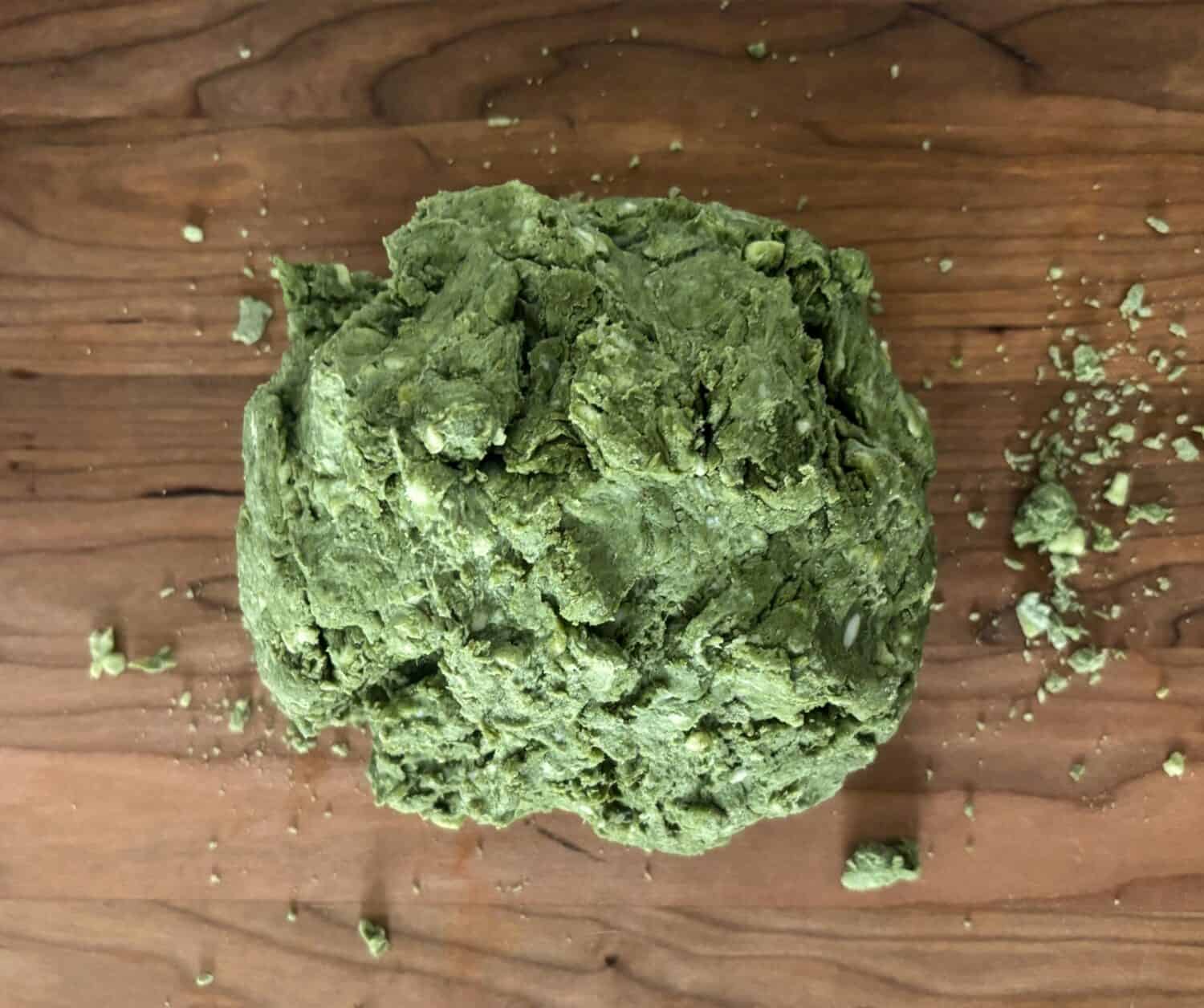 Spinach pastry crust.
